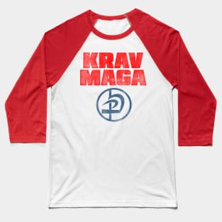 Krav Maga Letterprint Design Baseball T-Shirt